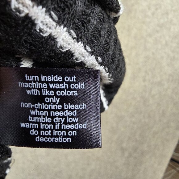 Lane Bryant Black/White Striped Short Sleeve Peplum Blouse Plus Size 34/36 - Picture 5 of 7